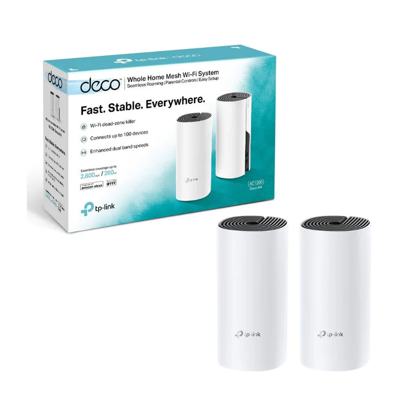 TP-Link Deco M4 AC1200 Whole Home WiFi System (2-Pack)