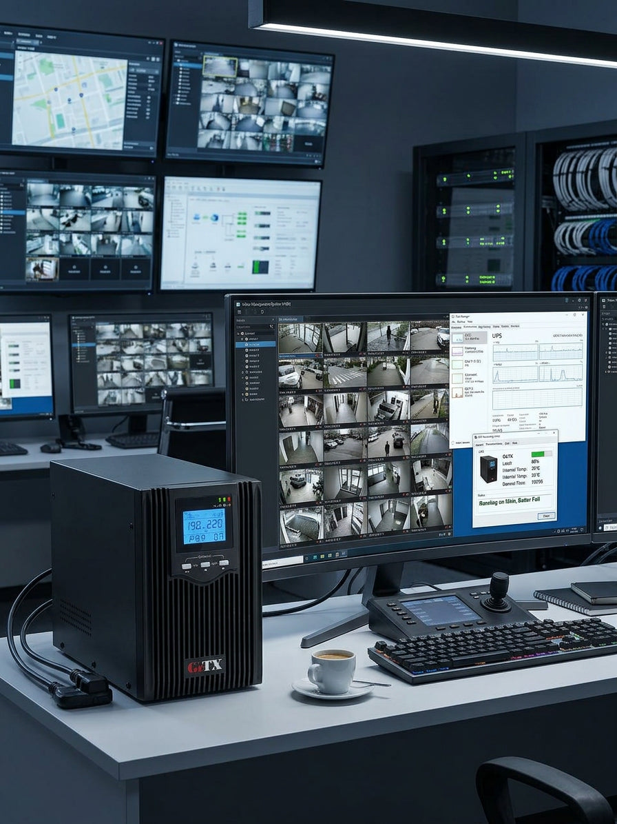 UPS 2000VA تفاعلي خطي من Getx بثلاث بطاريات, GX-2000-PSW