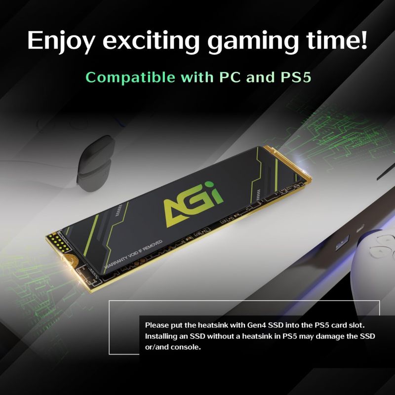 AGI AI818 1 تيرابايت PCIe NVMe M.2 Gen4 SSD