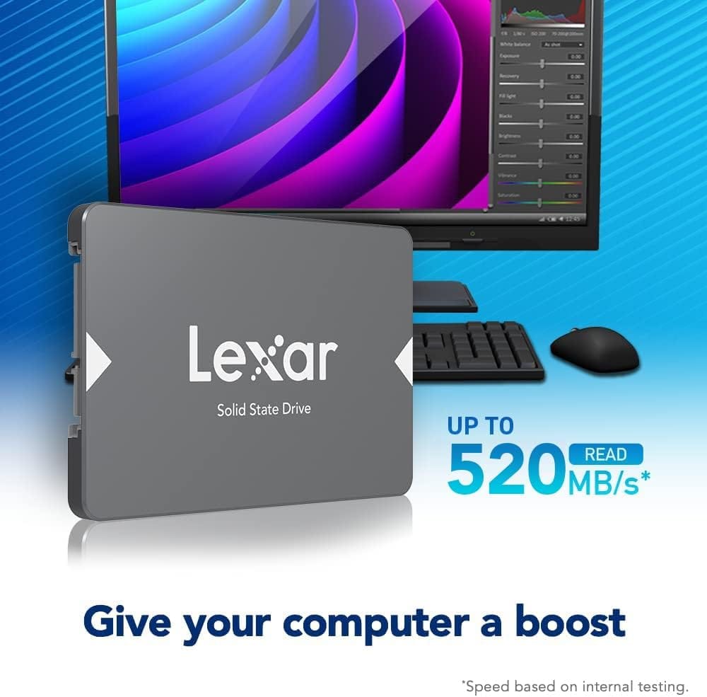 Lexar NS100 128GB 2.5 SATA SSD - Black