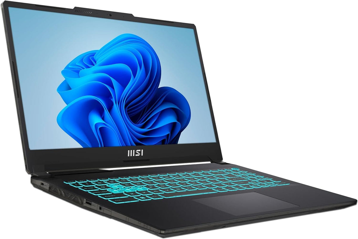 MSI Cyborg 15 A13UDX – معالج Core i5-13420H, بطاقة رسوميات RTX 3050, ذاكرة وصول عشوائي 16 جيجابايت, سعة تخزين 512 جيجابايت + ماوس وحقيبة مجانًا