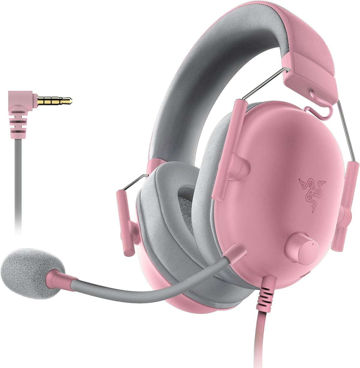 Razer BlackShark V2 X Gaming Headset (Quartz Pink) With 7.1 Surround Sound