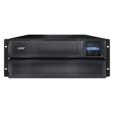 APC Smart-UPS X, Line Interactive, 2200VA, Rack/tower convertible 4U, 200V-240V, 8x C13+2x C19 IEC, NMC, Extended runtime, Short depth