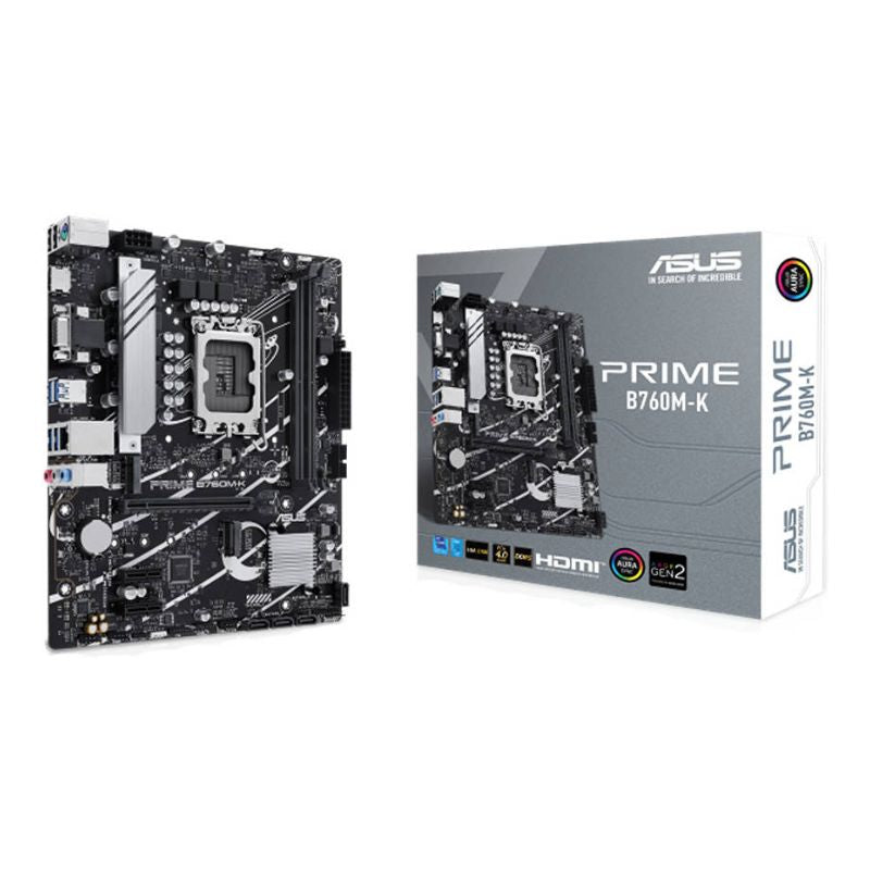 ASUS Prime B760M-K Motherboard - Intel LGA 1700, B760, DDR5, mATX