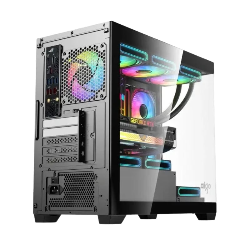 DARKFLASH AIGO C218M M-ATX PC Case (with no fans) - BLACK
