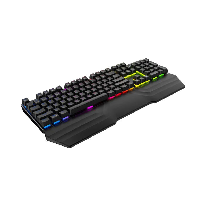 HAVIT HV-KB432L Mechanical Gaming Keyboard, RGB Backlights, Blue Switch - Black
