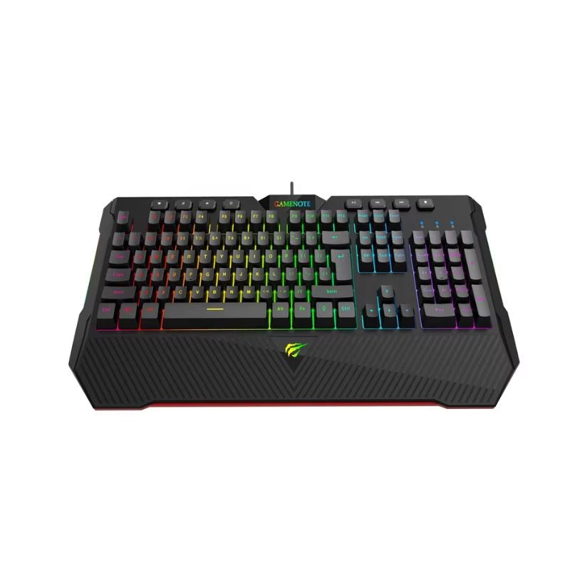 HAVIT HV-KB486 Semi Mechanical Gaming Keyboard, RGB Backlights - Black