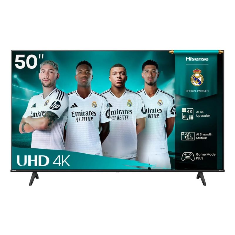Hisense 50A61Q 50" 4K UHD Smart TV – VIDAA OS– Black