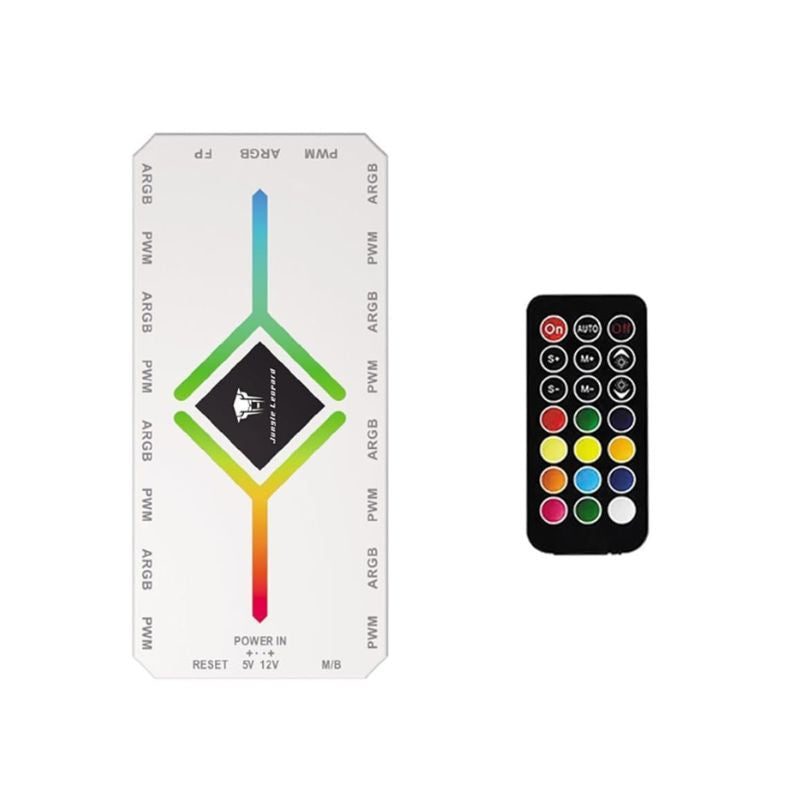Jungle Leopard 9-in-1 ARGB Fan Hub Controller - White