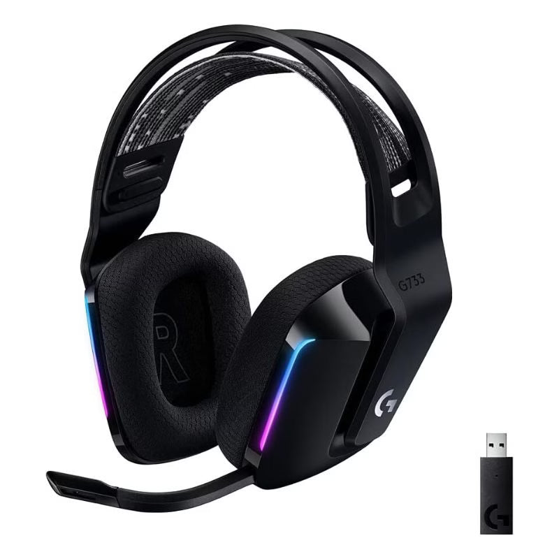 Logitech G733 LIGHTSPEED Wireless RGB Gaming Headset – Black
