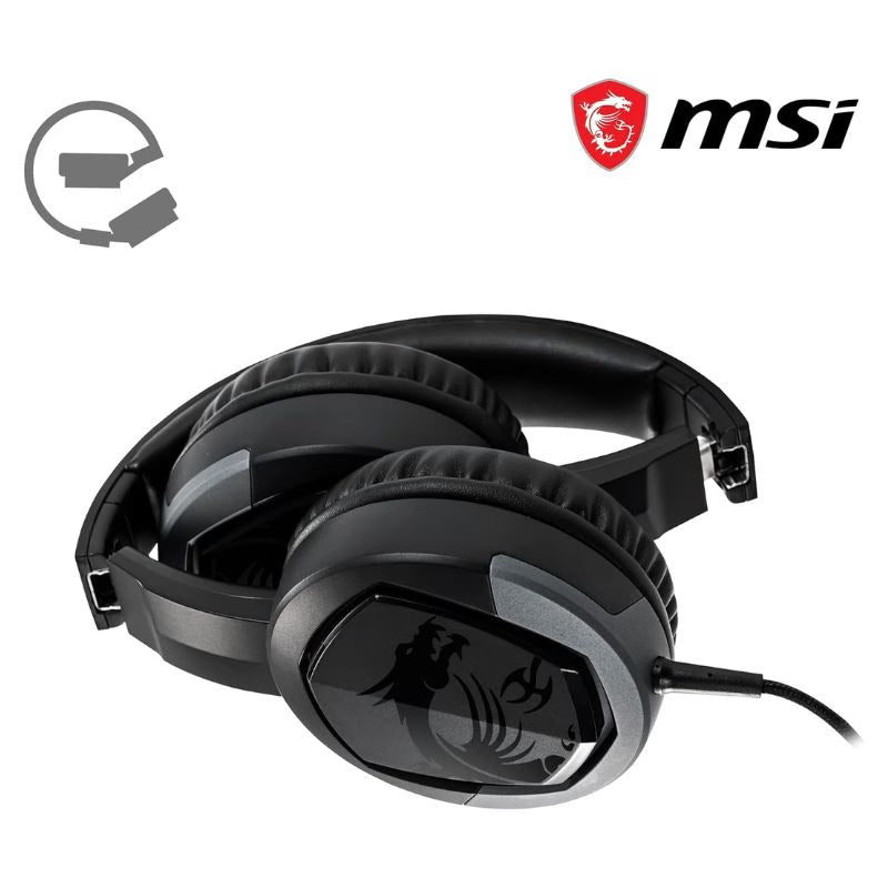 MSI IMMERSE GH30 V2 Wired Gaming Headset - Black