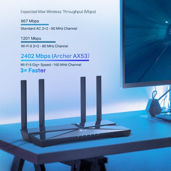 Archer AX53 AX3000 Dual Band Gigabit Wi-Fi 6 Router TP-Link