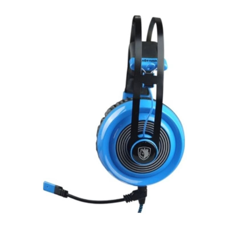 SADES ARMOR SA-918, سماعة رأس ألعاب RGB، سلكية بمنفذ USB - أزرق