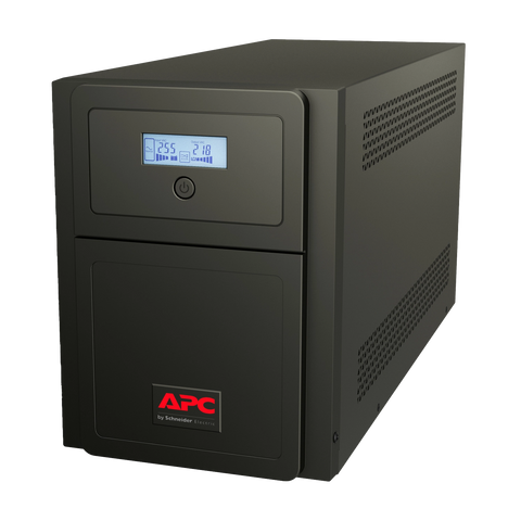 APC Easy UPS 2000VA أحادي الطور تفاعلي خطي، برج، 230 فولت، 6 منافذ عالمية، منظم جهد تلقائي (AVR)، شاشة LCD