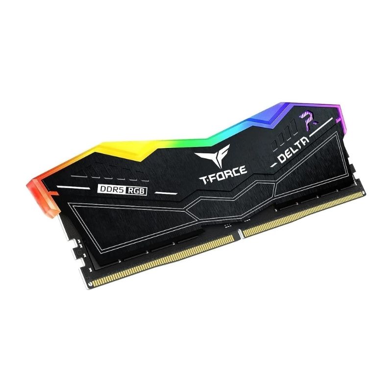 TEAMGROUP T-Force DELTA RGB 32GB (2x16GB) DDR5 5600MHz CL36 Desktop Memory – Black