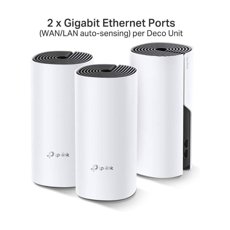 نظام شبكة Wi-Fi 5 لكامل المنزل TP-Link Deco E4 AC1200 (عبوة من 3 قطع)