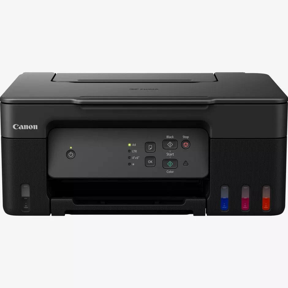 طابعة كانون PIXMA G2430 متعددة الوظائف من زاوية أمامية