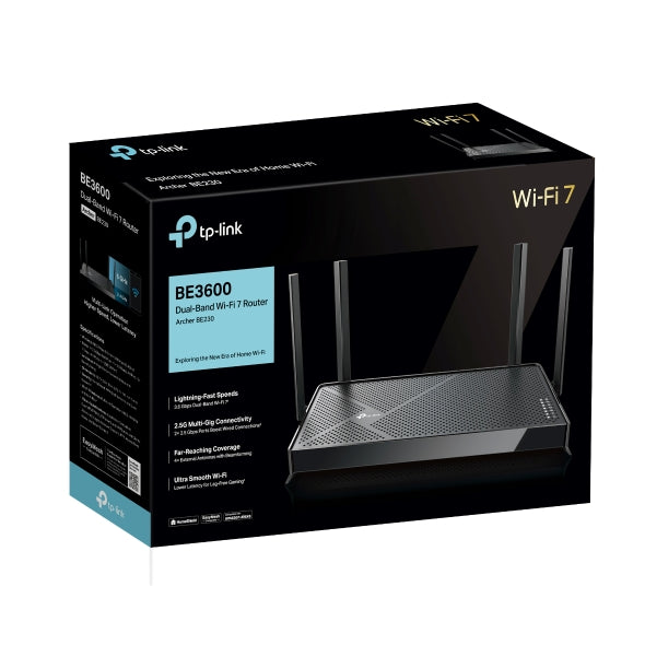 TP-Link Archer BE230 WiFi 7 Dual-Band Router 3.6 Gbps