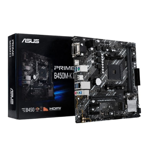 ASUS PRIME B450M-K II AMD AM4 Motherboard - Black