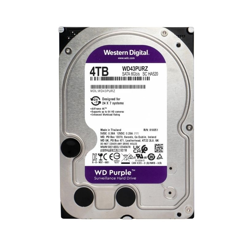 WD Purple 4TB Surveillance Hard Drive