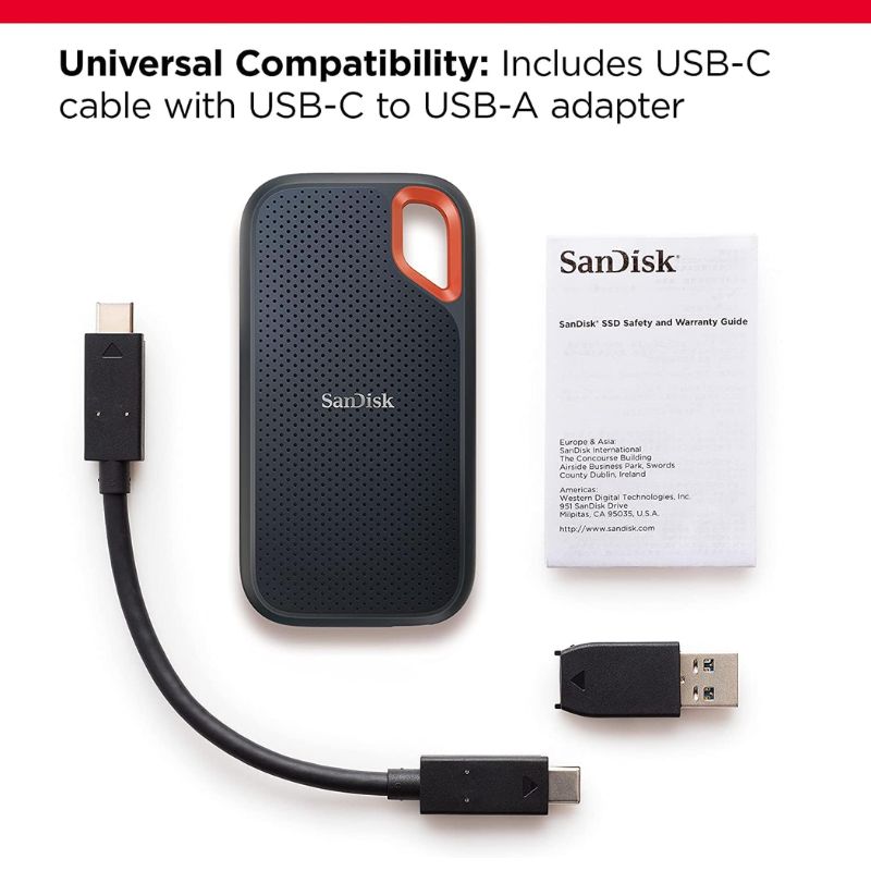 SanDisk Extreme Portable SSD V2 1TB External SSD