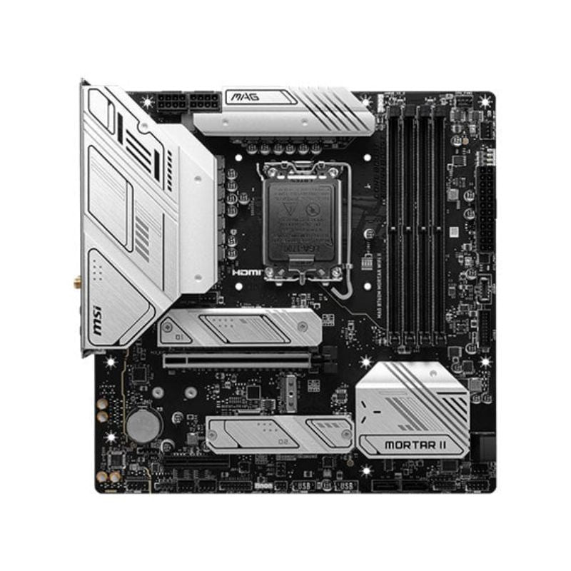 لوحة أم MSI MAG B760M Mortar WiFi II Intel Micro-ATX - أسود