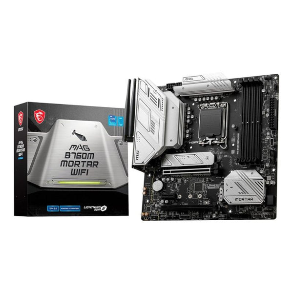 MSI MAG B760M Mortar WiFi II Intel Micro-ATX Motherboard - Black