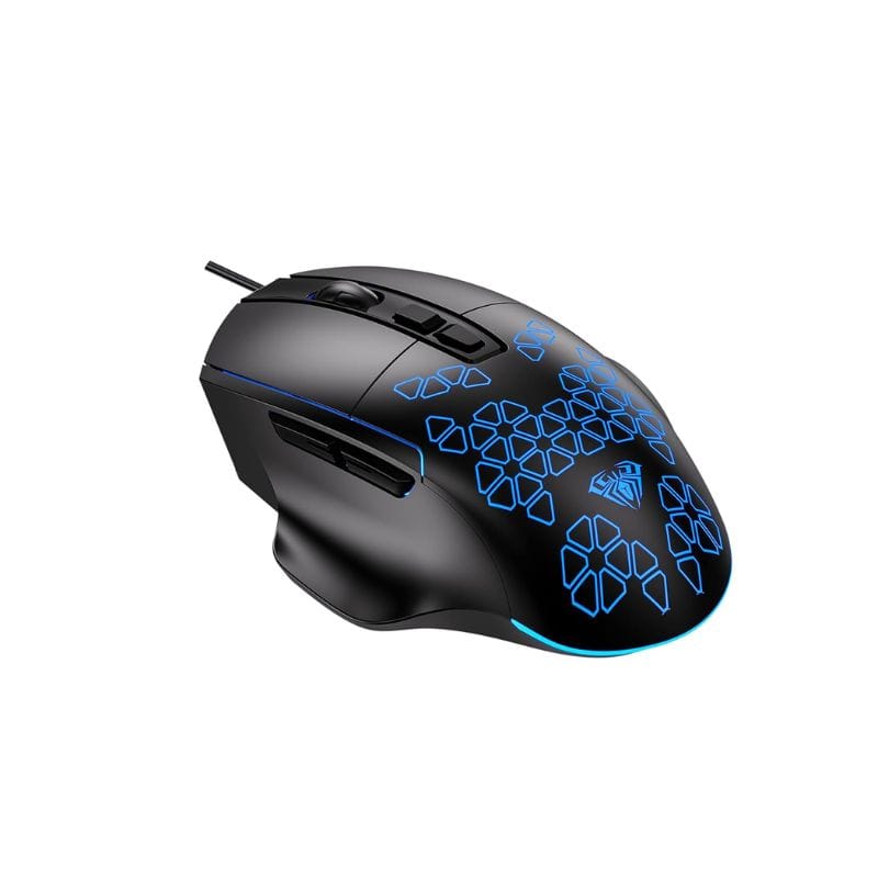 ماوس ألعاب سلكي AULA F812 RGB بـ 7 مفاتيح و7200 نقطة لكل بوصة