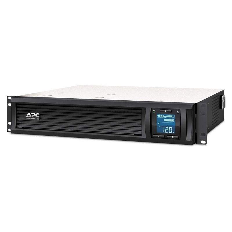 APC Smart-UPS C, Line Interactive, 1000VA, Rackmount 2U, 230V, 4x IEC C13 outlets, USB and Serial communication, AVR, Graphic LCD SMC1000I-2U
