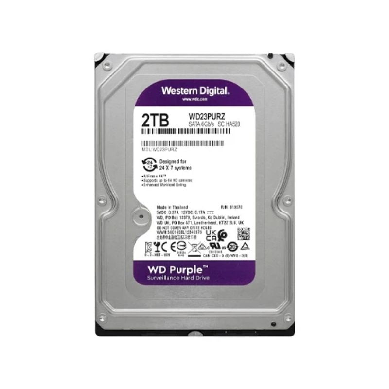 WD Purple 2TB Surveillance Hard Drive