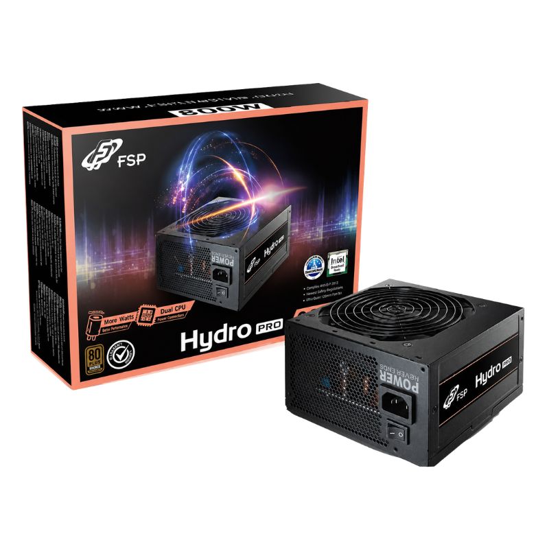 FSP Hydro Pro HP2-800 800W 80+ Bronze Non-Modular Power Supply - Black