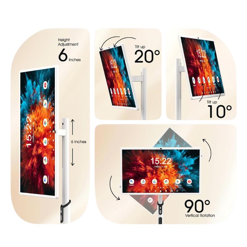 شاشة Luminex Lumi-32A – محمولة ذكية مقاس 32 بوصة بدقة 2K وتعمل بنظام أندرويد مع بطارية 15000mAh – ضمان 3 سنوات