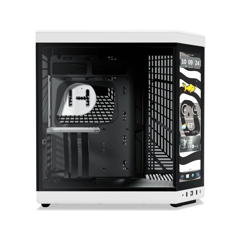HYTE Y70 Panda touch infinite Mid Tower ATX Case - Snow White