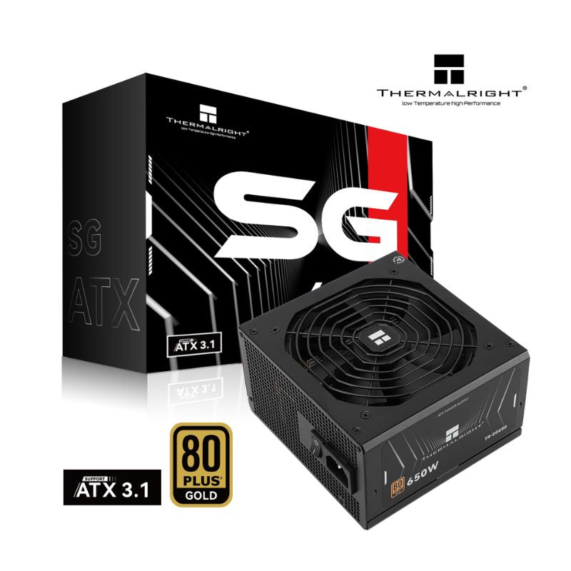 Thermalright SG‑650 650W 80+ ATX 3.1 Gold Full-Modular Power Supply - Black