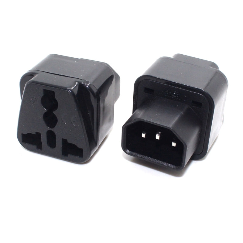 Universal IEC C14 to Multi-Type AC Power Adapter