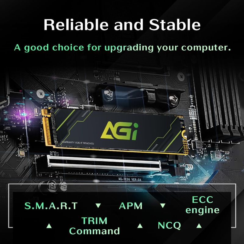 AGI AI818 1 تيرابايت PCIe NVMe M.2 Gen4 SSD