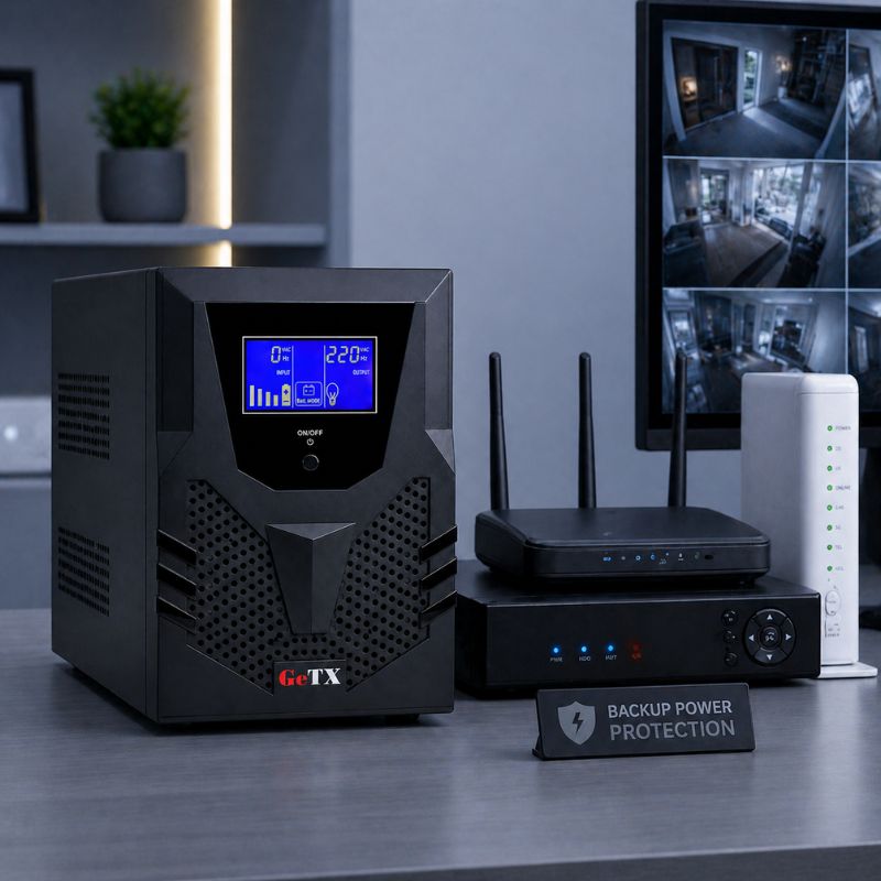 UPS Gaming GeTX GTXF-2000 (2000VA, 2KV) Line interactive، بطارية 12V-12A *2، صندوق أحمر