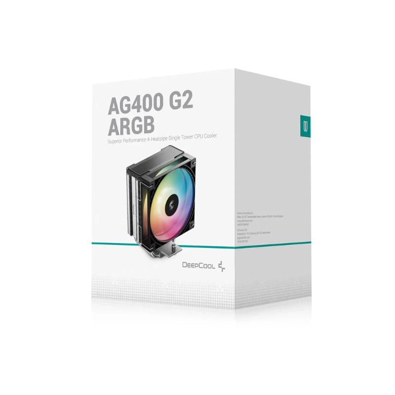 DeepCool AG400 120mm ARGB CPU Air Cooler - Black