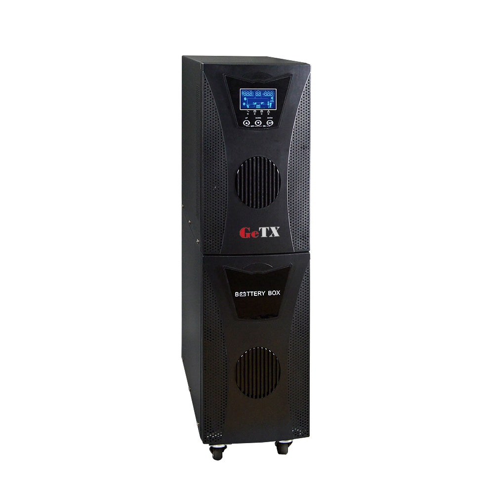 GeTX Online UPS HF Single-phase LCD UPS 6000VA/5400W 16*12V-7AH GXT-6000-CON