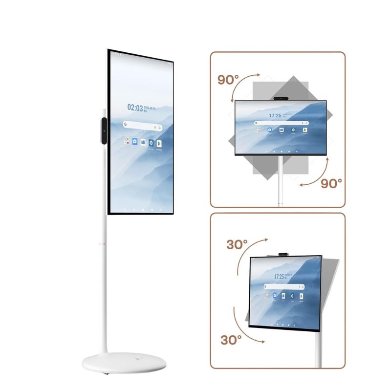 Luminex Lumi-32B - شاشة ذكية محمولة 32 بوصة 2K تعمل بنظام أندرويد وبطارية 10000 مللي أمبير في الساعة - ضمان 3 سنوات