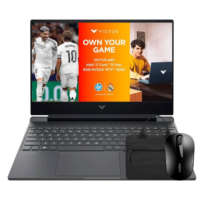 HP Victus 15-fa2104TX – Core i7-13620H, RTX 4050, 16GB, 512GB + Free Mouse &amp; Bag