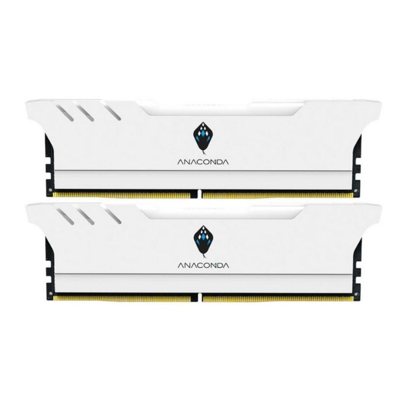 ANACOMDA 32GB (16GBX2) DDR5 6000MHz Desktop Memory – White