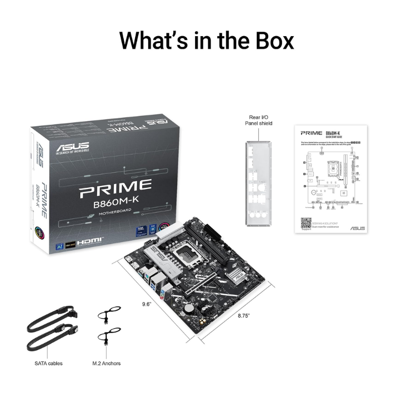 ASUS PRIME B860M-K LGA 1851 Motherboard