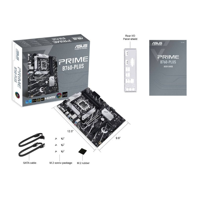 ASUS Prime B760-PLUS ATX Motherboard - Intel LGA 1700, B760, DDR5, PCIe 5.0