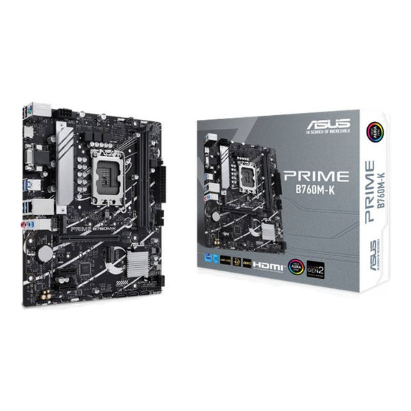 ASUS Prime B760M-K Motherboard - Intel LGA 1700, B760, DDR5, mATX