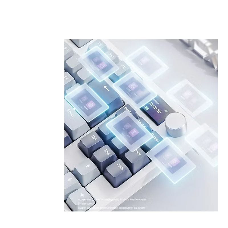 لوحة مفاتيح الألعاب الميكانيكية اللاسلكية ATTACK SHARK K86 RGB - أزرق قديم