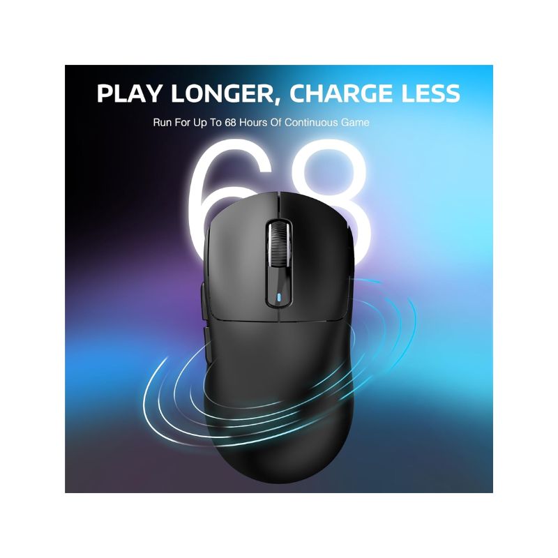ماوس ألعاب لاسلكي Attack Shark X3 Pro 26000 DPI RGB – أسود
