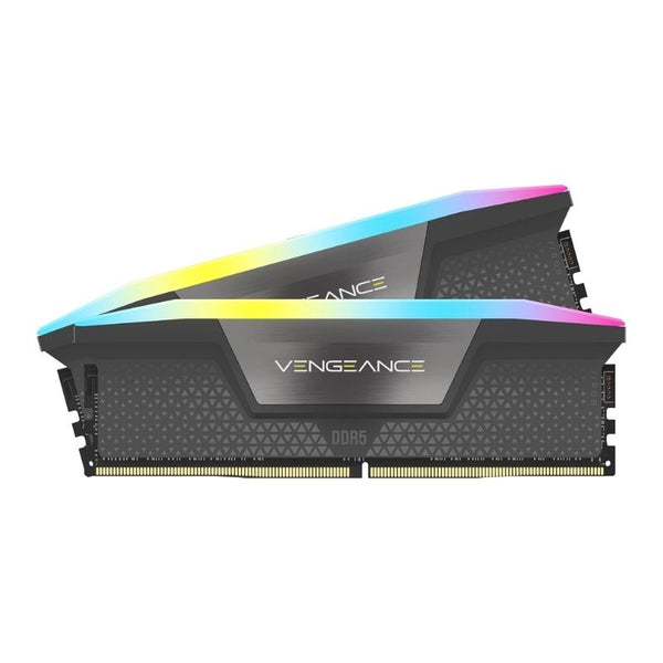 CORSAIR Vengeance RGB 32GB (2x16GB) DDR5 6400MHz CL36 Desktop Memory - Black