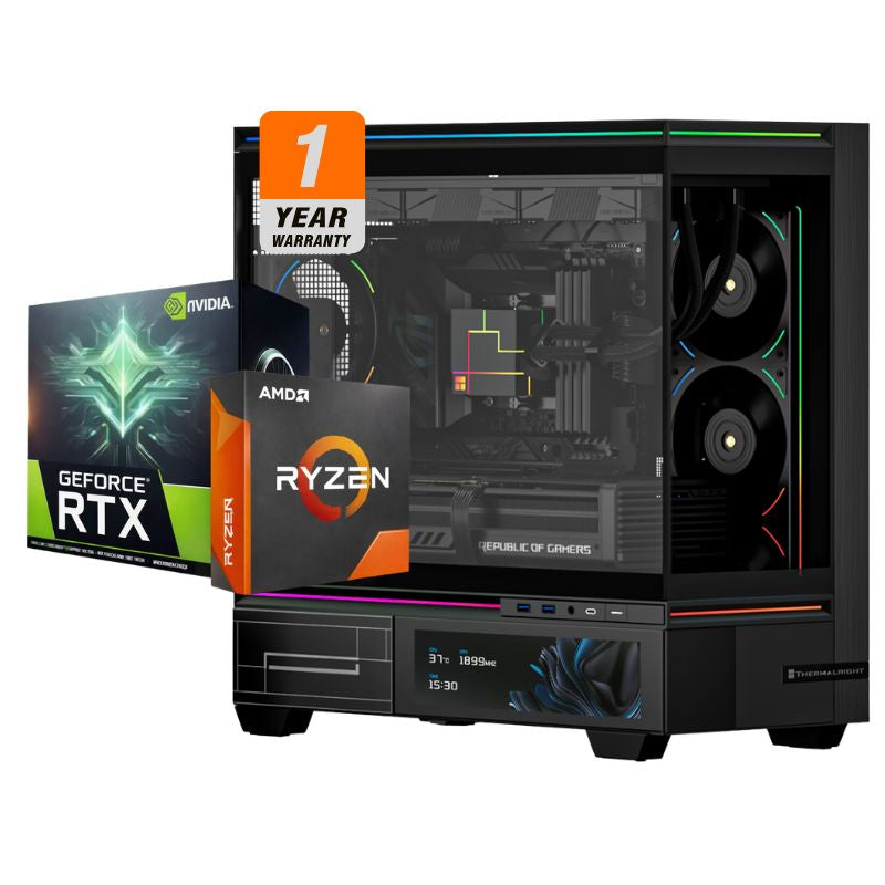 Eden Fall Gaming PC - AMD Ryzen 7 9800X3D, MSI RTX 5070 Ti Shadow 3X OC 16GB, ANACOMDA 32GB DDR5-6000 Black (2x16GB), AGI AI828 1TB NVMe Gen4