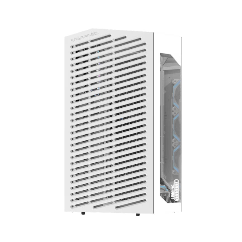 DarkFlash DY470 ATX Gaming PC Case With (4x Pre-installed ARGB fans) - White